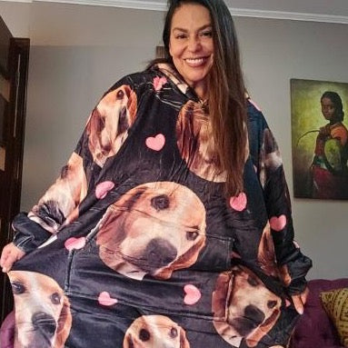 Duerme Rodeado de Amor y Recuerdos: Pijama Manta Personalizada